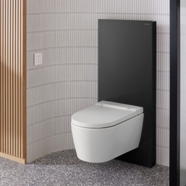 Geberit Monolith Sanitärmodul mit AquaClean Sela Dusch-WC