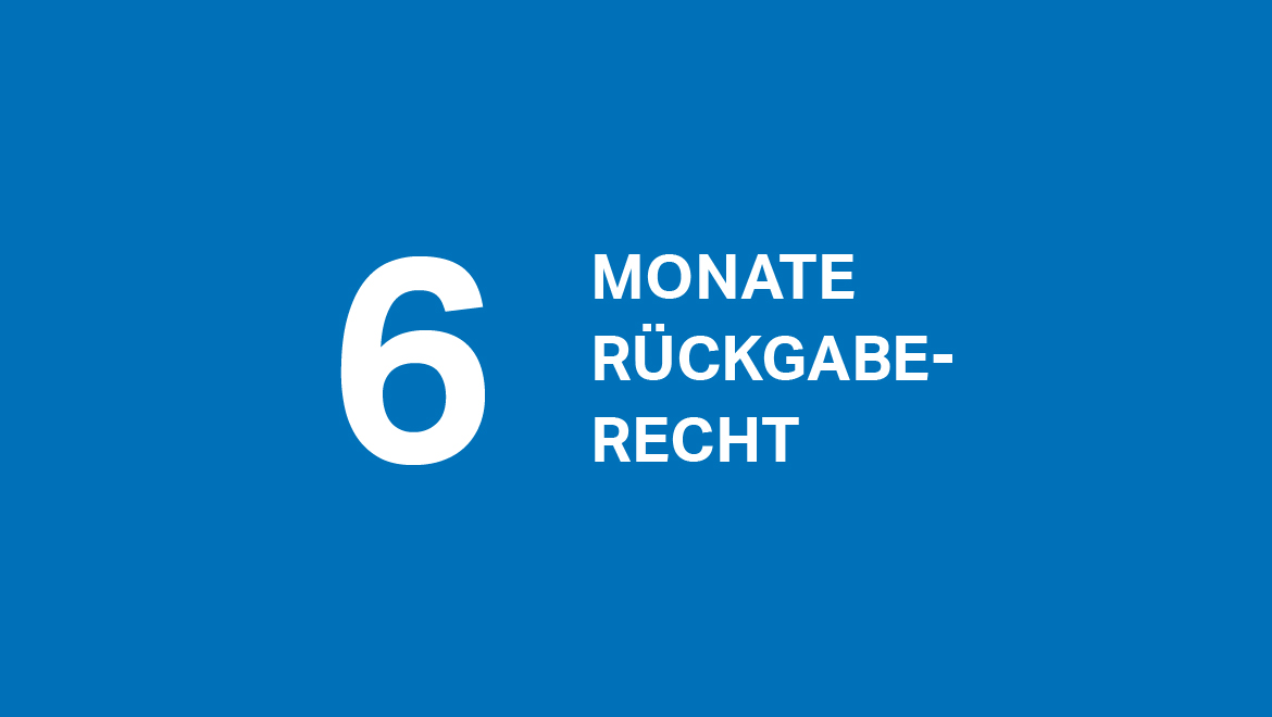 Geberit WC-System: 6 Monate Rückgaberecht