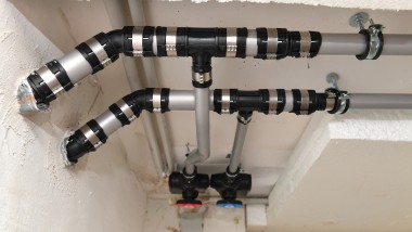 Geberit FlowFit Fittinge nach erfolgreicher Verpressung Geberit FlowFit Fittinge nach erfolgreicher Verpressung