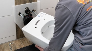 Anbringung Geberit Smyle Square WC durch Sanitärfachmann