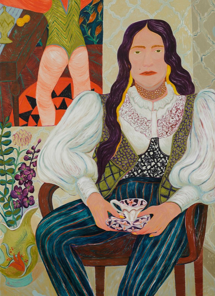 Bild der Künstlerin Rusudan Khizanishvili (© courtesy Galerie Kornfeld)