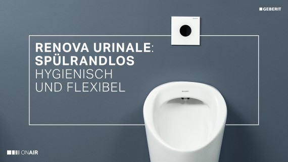 Spülrandlose Renova Urinale