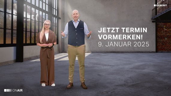 Die Geberit Experten stellen Ihnen am 09. Januar 2025 die Geberit Neuheiten in der Preview vor