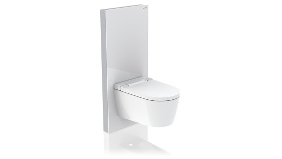 Geberit Monolith Plus Sanitärmodul in Weiß mit Dusch-WC Geberit AquaClean Sela Geberit Monolith Plus Sanitärmodul in Weiß mit Dusch-WC Geberit AquaClean Sela