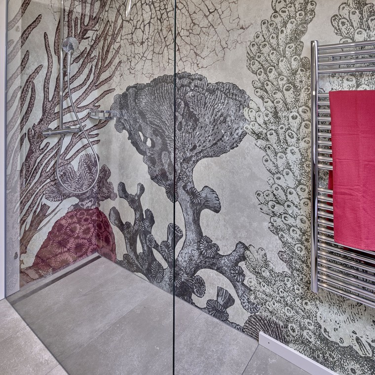 Bodenebene Dusche mit Geberit CleanLine Ablaufrinne Bodenebene Dusche mit Geberit CleanLine Ablaufrinne