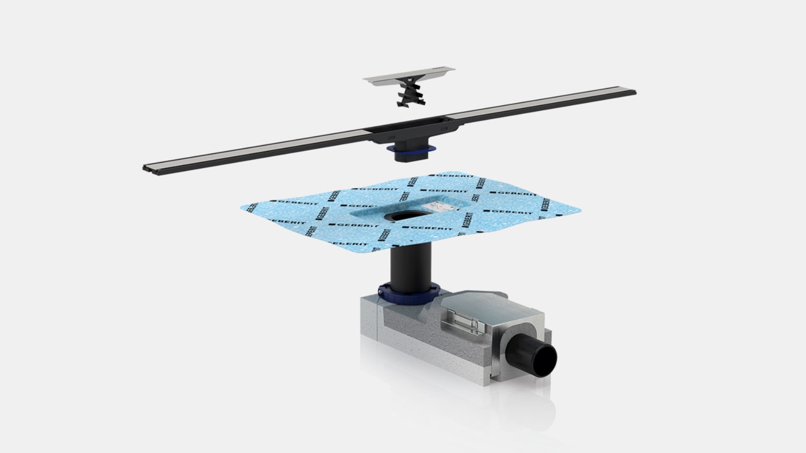 Dichtung und Schallschutz sind bei der Duschrinne CleanLine sicher gelöst