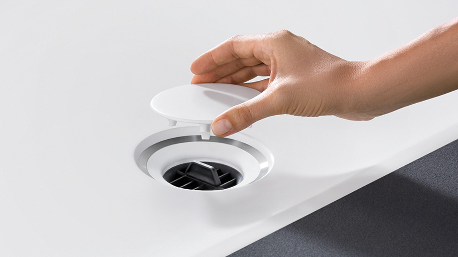 Geberit Setaplano Duschwannenablauf: Ablaufdeckel und Kammeinsatz