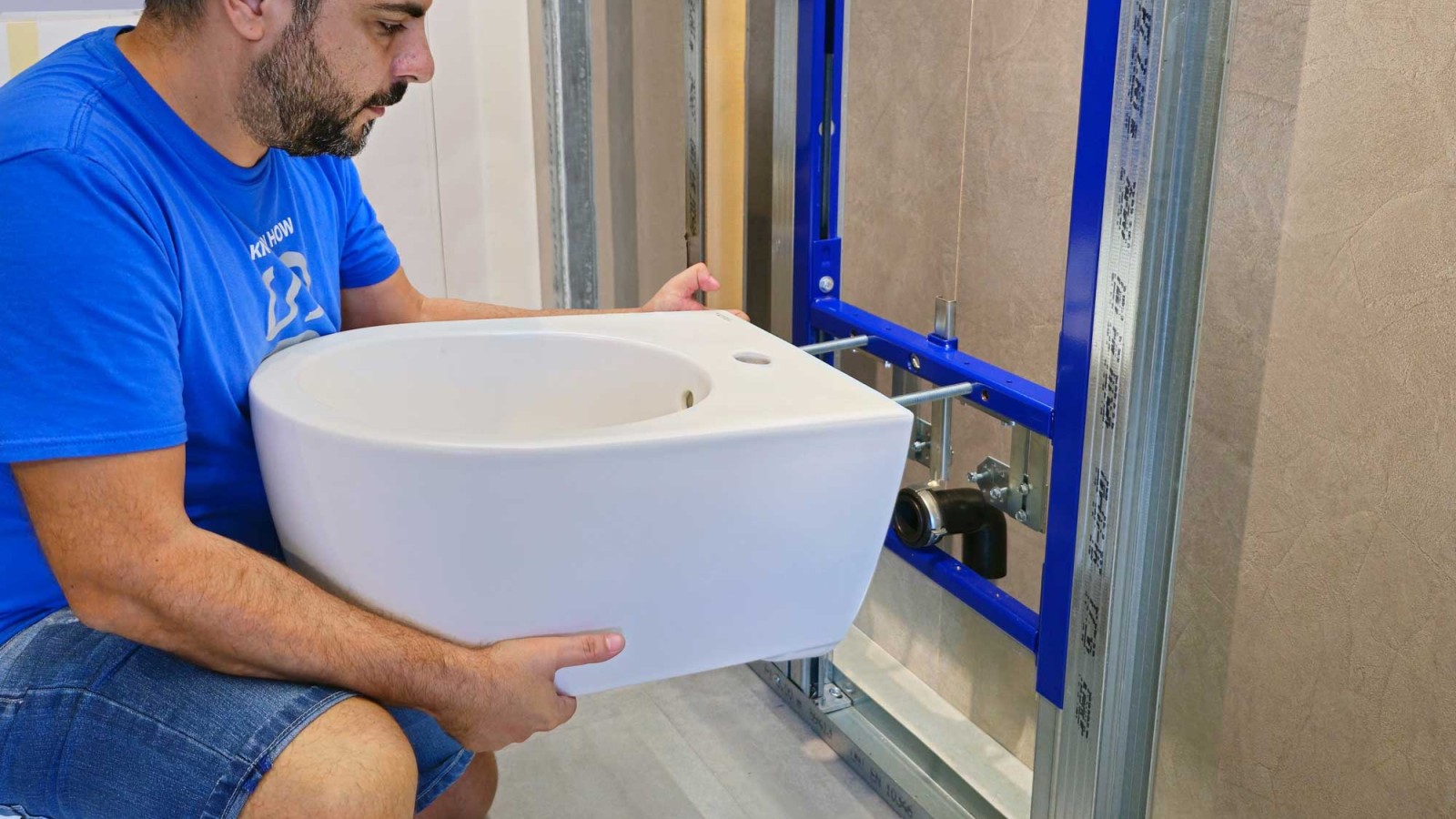 Installation eines Geberit Bidets mit EFF3