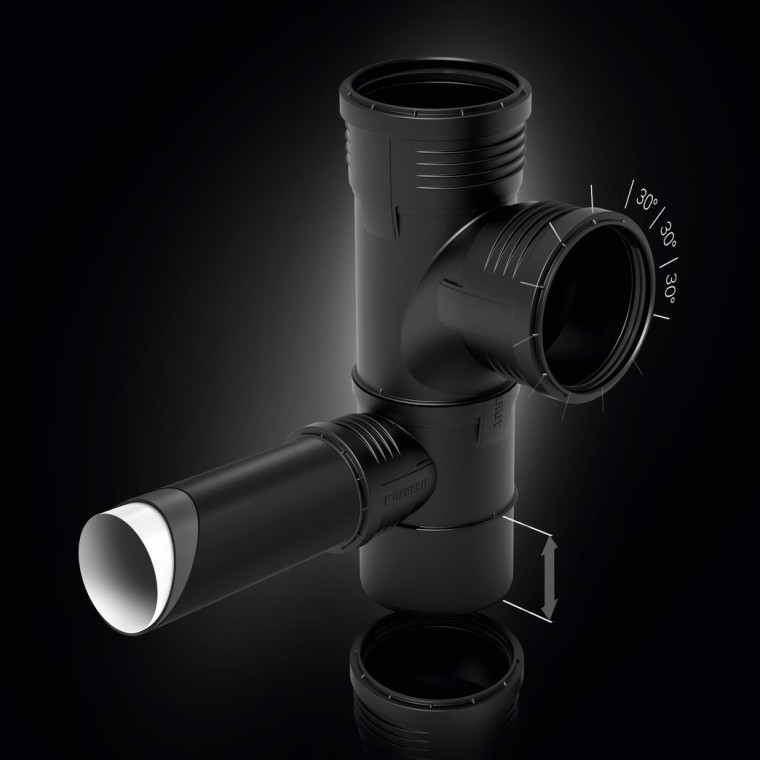 Geberit Silent-PP Spezialformstück Geberit Silent-PP Spezialformstück