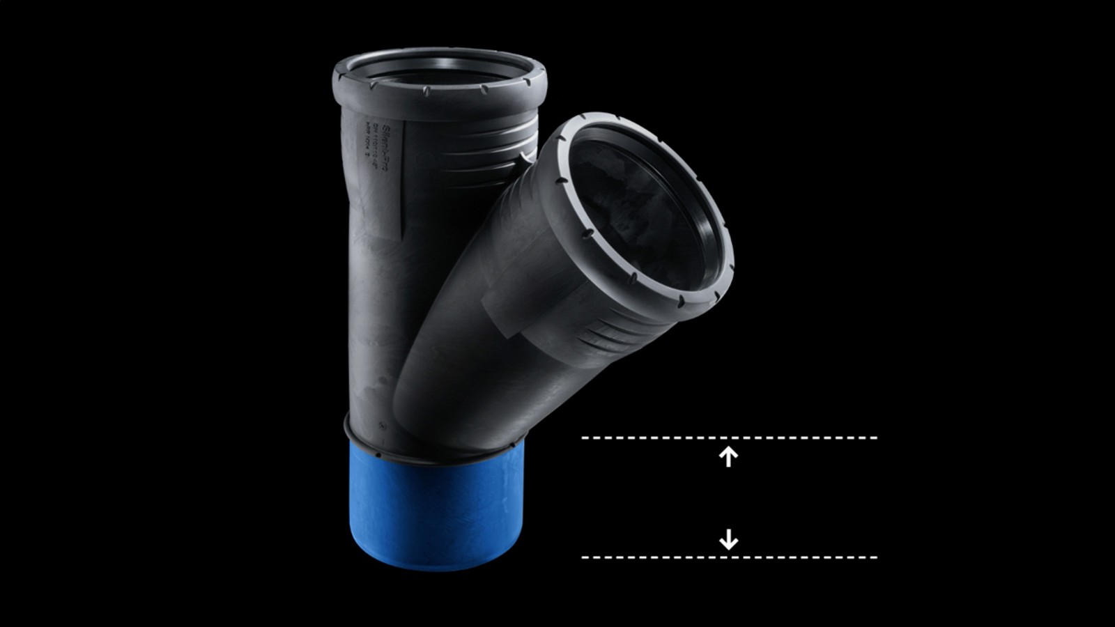 Bei Geberit Silent-Pro sorgt die grosszügig bemessene Einstecktiefe für mehr Sicherheit