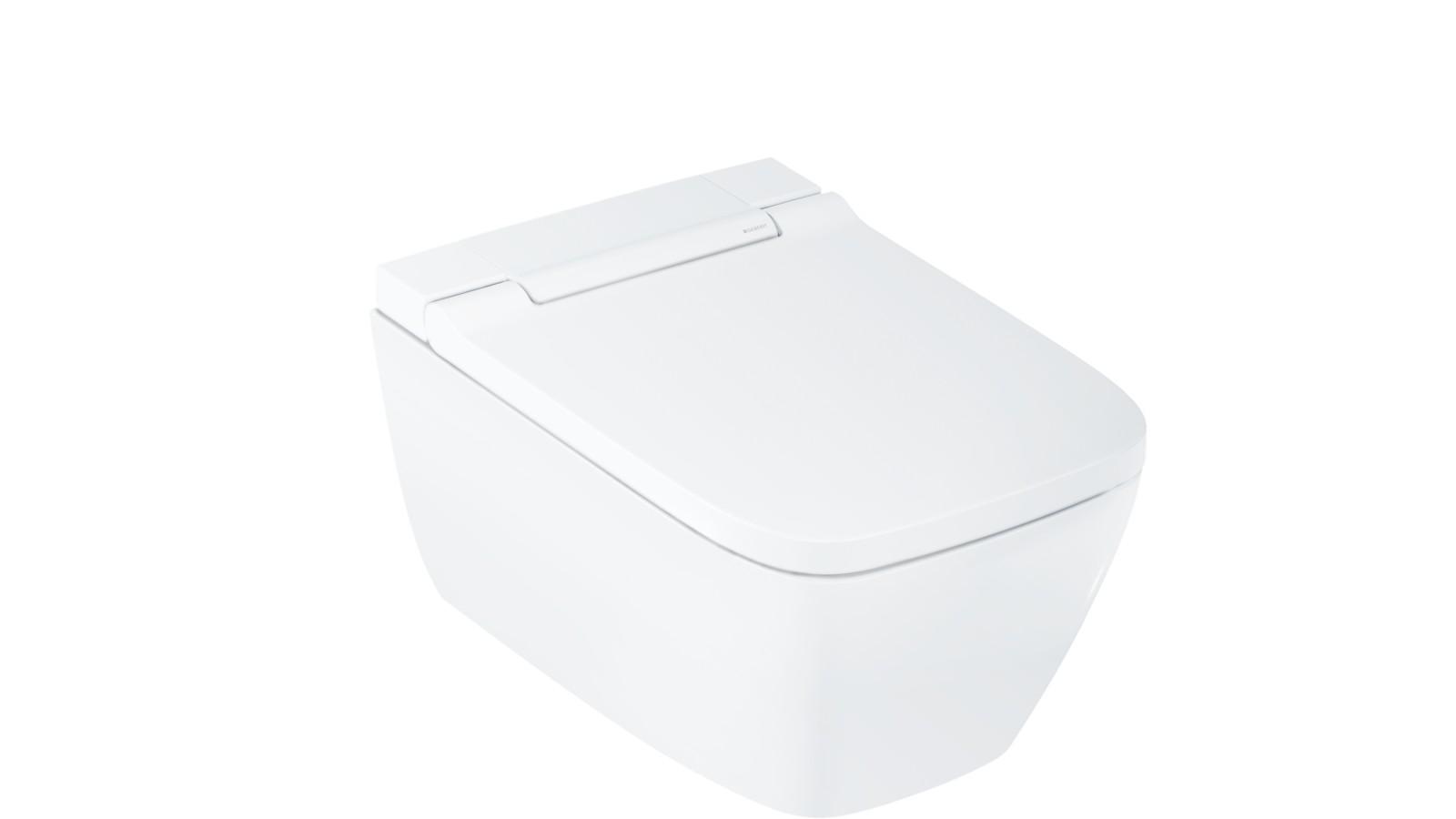 Geberit AquaClean Sela Eckig mit weiß-alpiner Design-Abdeckung