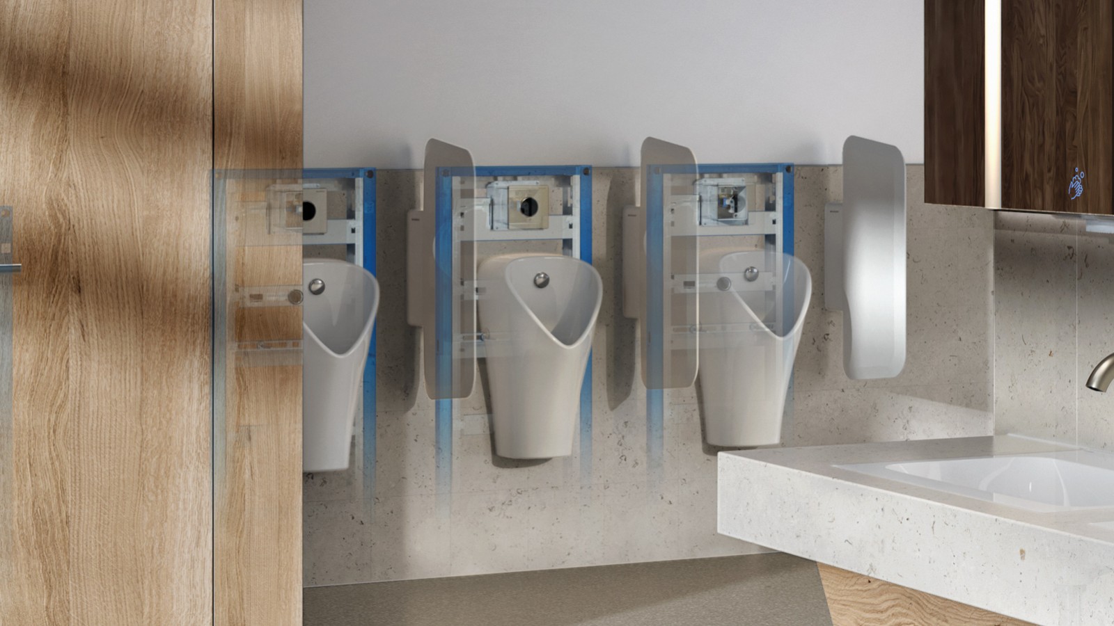 Geberit Urinal-System in der Standard-Produktauswahl Geberit Urinal-System in der Standard-Produktauswahl