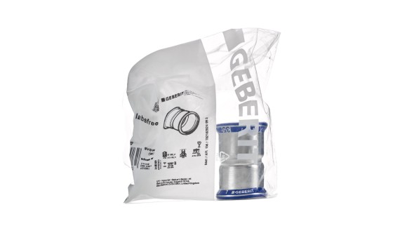 Geberit Mapress Edelstahl, Labs-frei werden einzeln verpackt geliefert