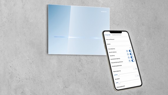 Geberit WC-Steuerung Sigma80 mit Geberit Control einstellen