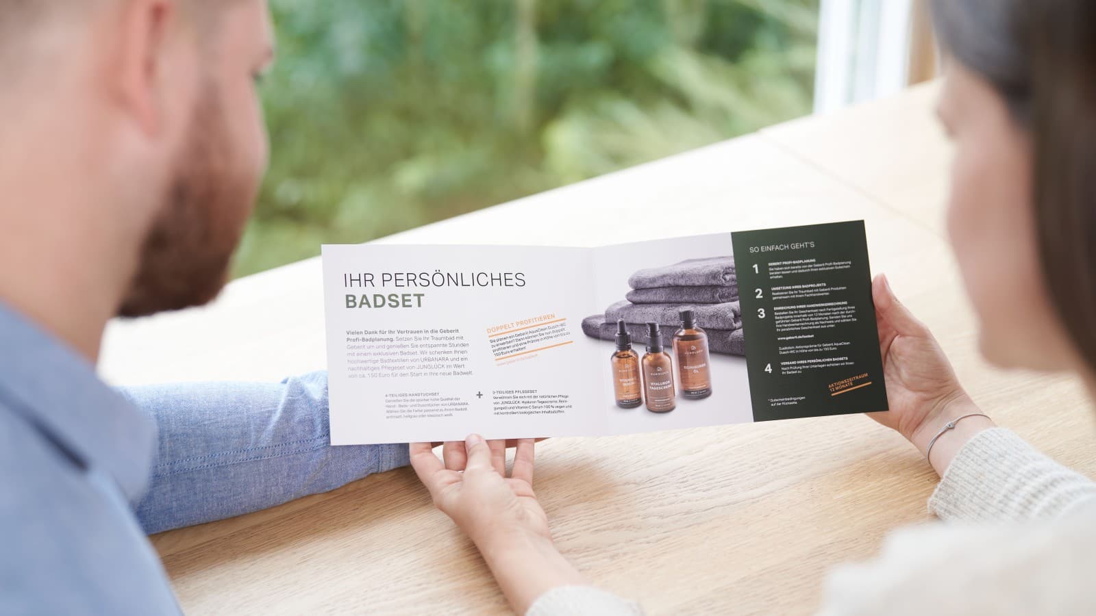 Geberit Badset: Ihr persönliches Geschenk für die Umsetzung unserer Planung. Geberit Badset: Ihr persönliches Geschenk für die Umsetzung unserer Planung.