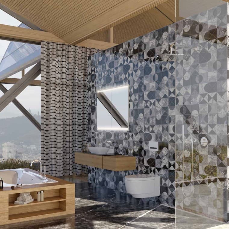 "H.O.M.E. Haus 2023": Das Masterbad (© Earchstudio / O&O Baukunst) "H.O.M.E. Haus 2023": Das Masterbad (© Earchstudio / O&O Baukunst)