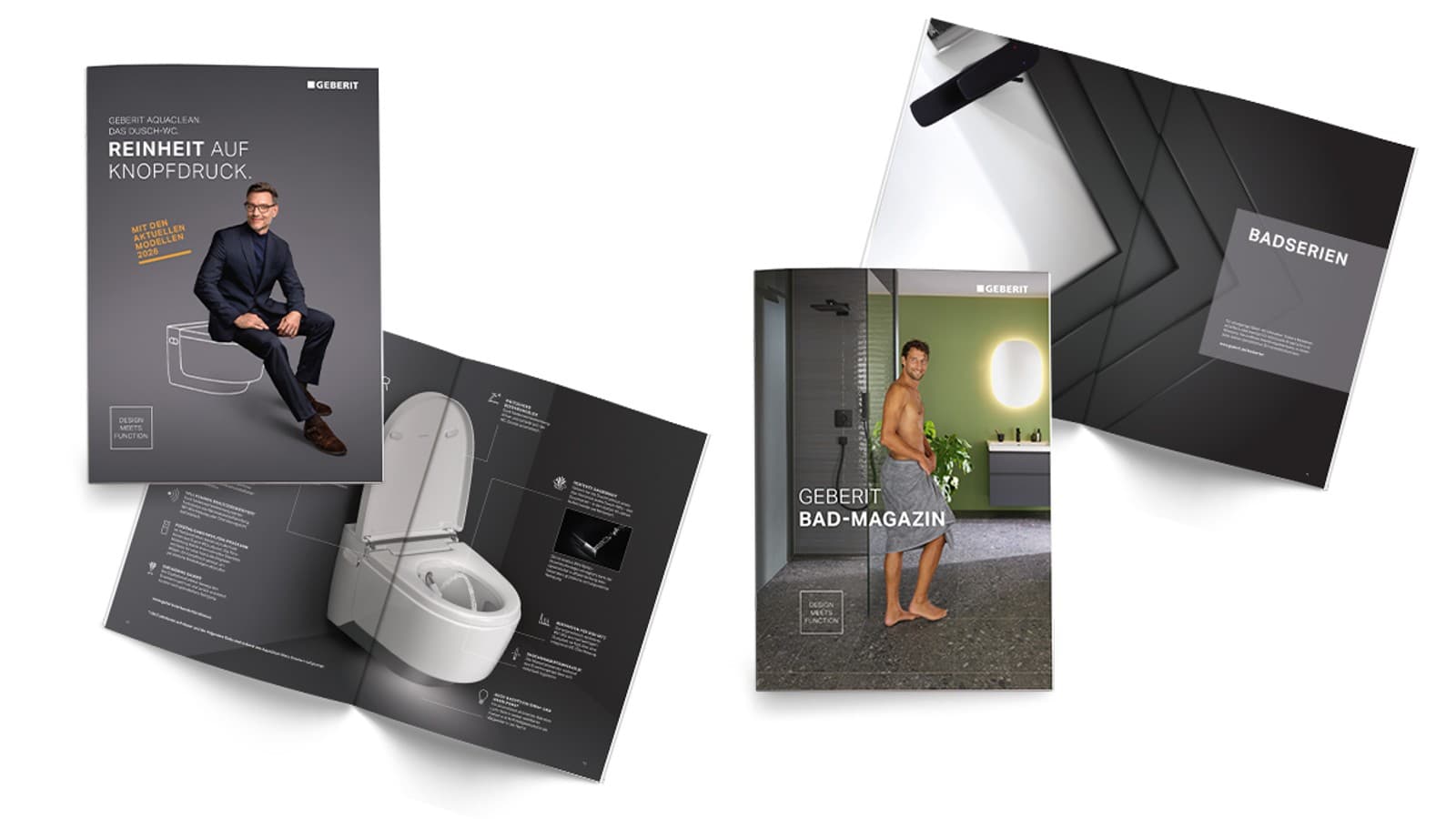 Geberit Bad-Magazin und AquaClean Broschüre Geberit Bad-Magazin und AquaClean Broschüre