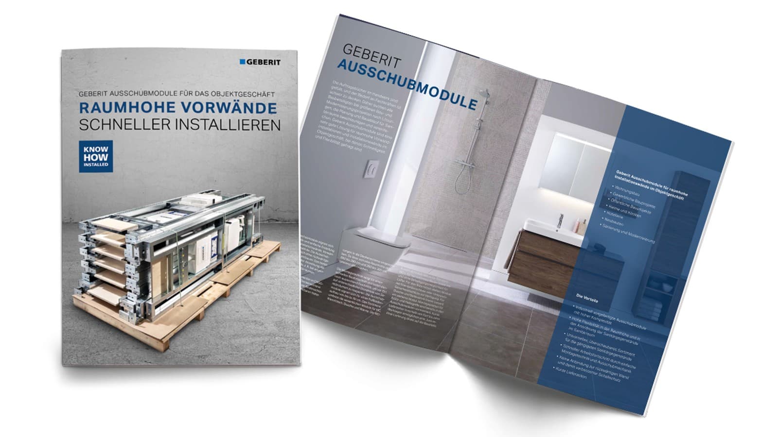Produktbroschüre Geberit Ausschubmodule Produktbroschüre Geberit Ausschubmodule