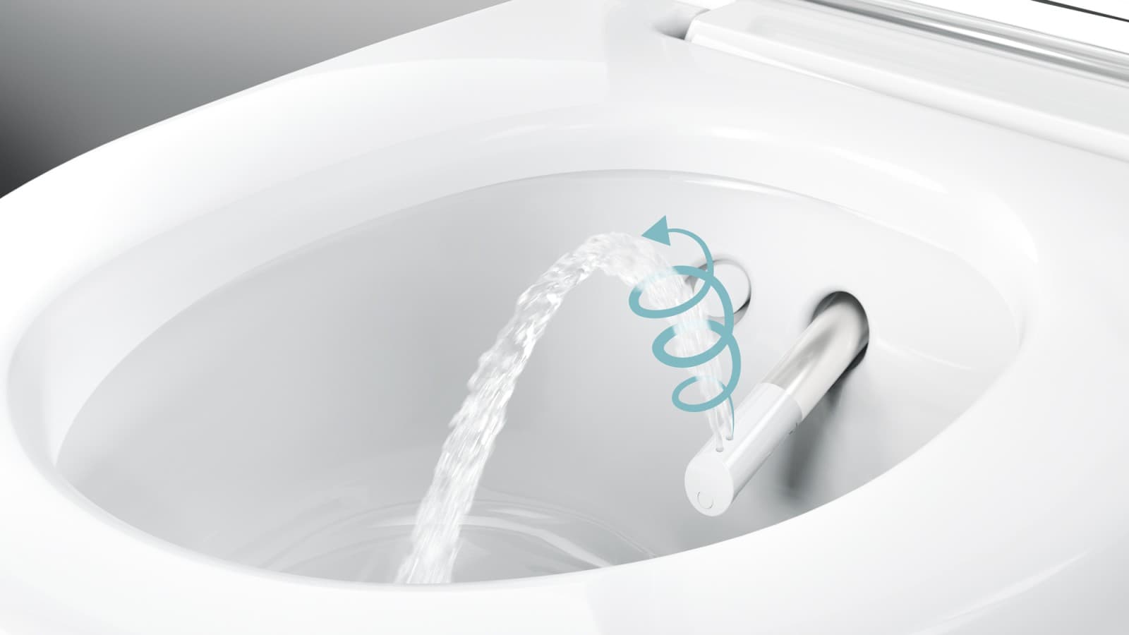 Geberit AquaClean WhirlSpray-Duschtechnologie Geberit AquaClean WhirlSpray-Duschtechnologie