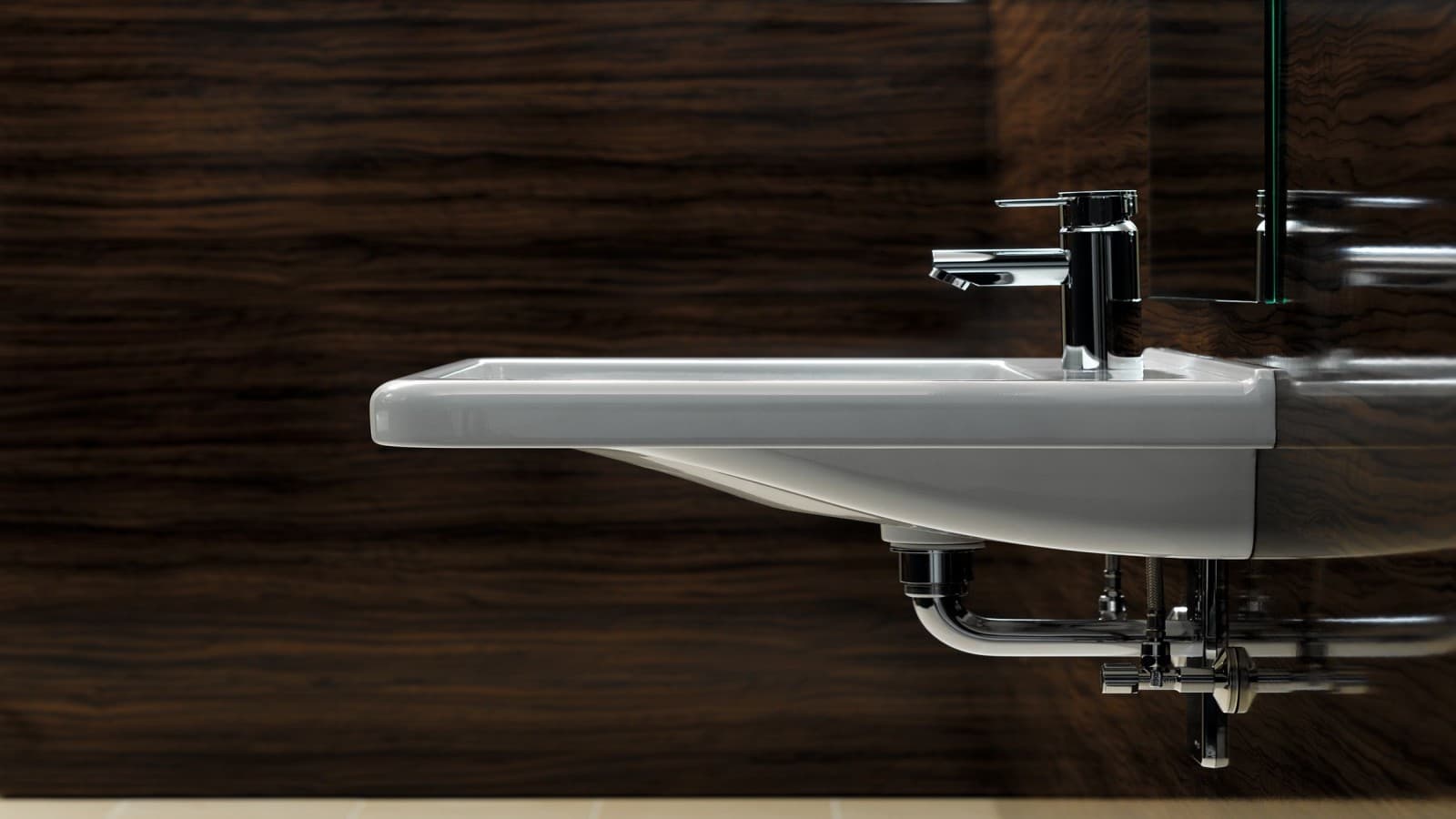 Geberit Renova Comfort Waschtisch für mehr Beinfreiheit im Sitzen Geberit Renova Comfort Waschtisch für mehr Beinfreiheit im Sitzen