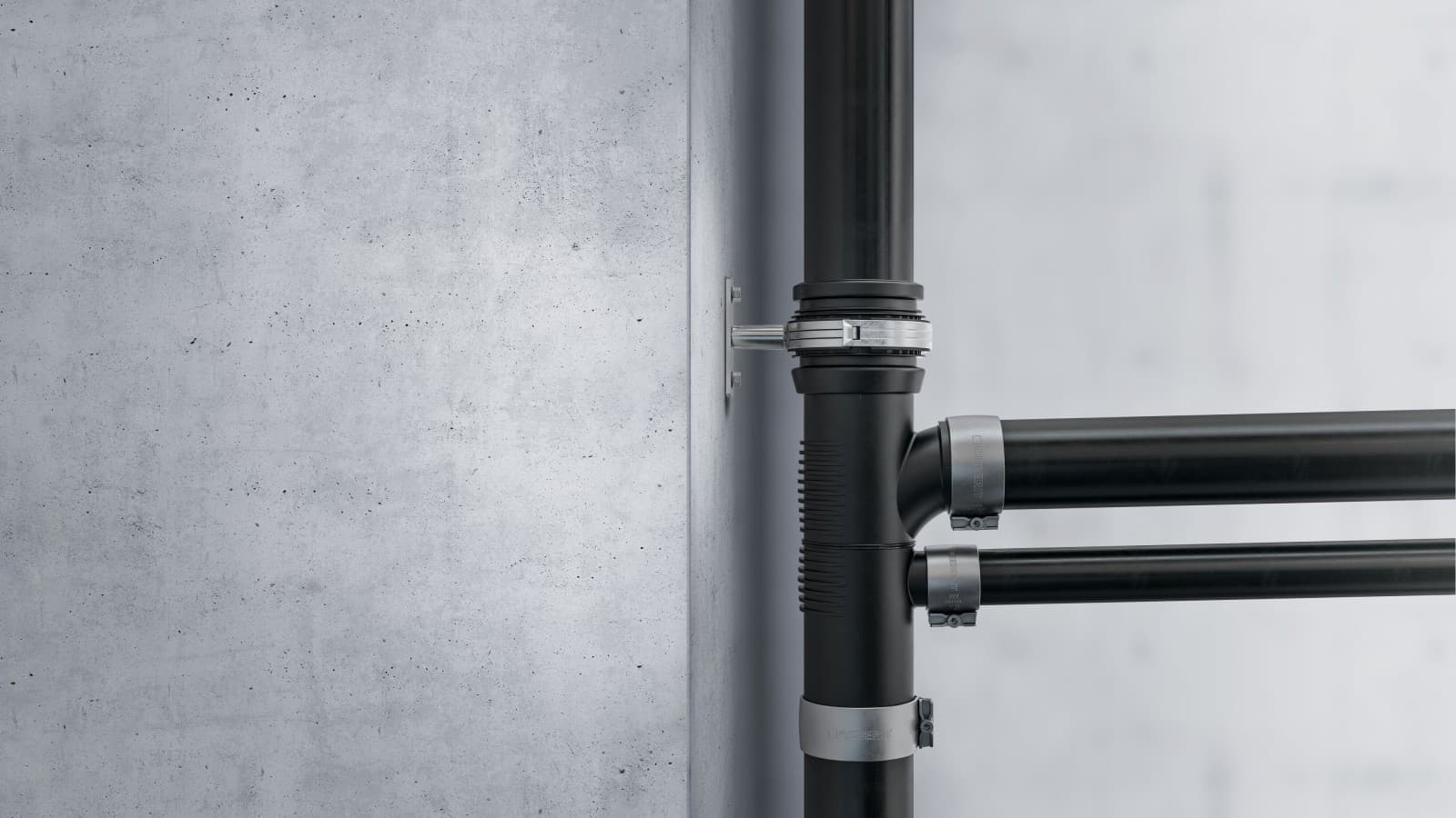 Entwässerungssysteme für alle gängigen Verbindungsarten, auch mit Spannverbindern. Entwässerungssysteme für alle gängigen Verbindungsarten, auch mit Spannverbindern.