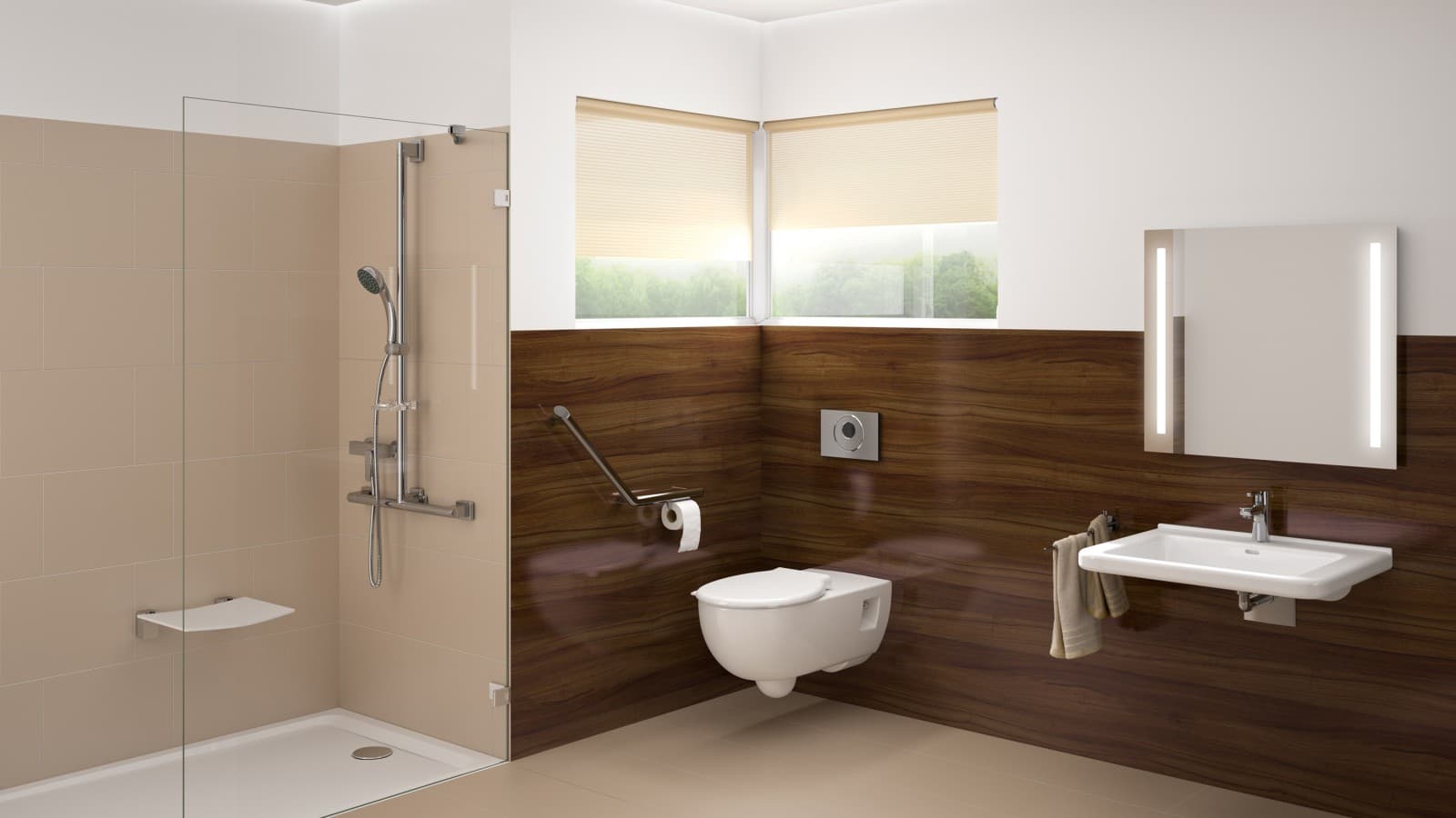 Barrierefreies Bad mit der Serie Geberit Renova Comfort Barrierefreies Bad mit der Serie Geberit Renova Comfort