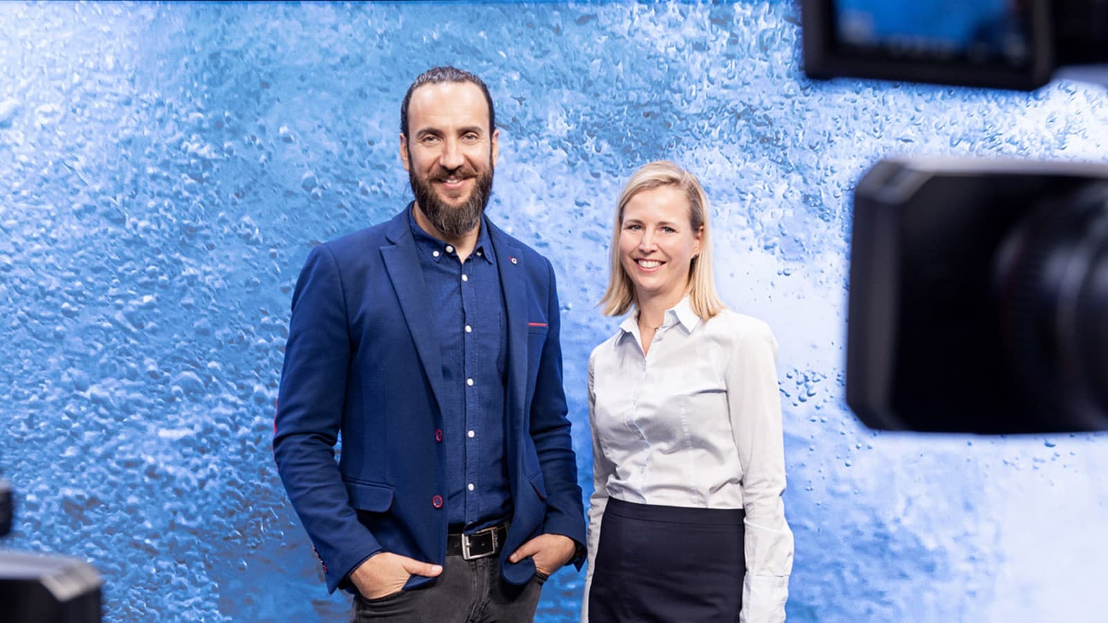 Geberit On Air Moderatoren-Duo Tamir Fiebach und Andres Habel Geberit On Air Moderatoren-Duo Tamir Fiebach und Andres Habel