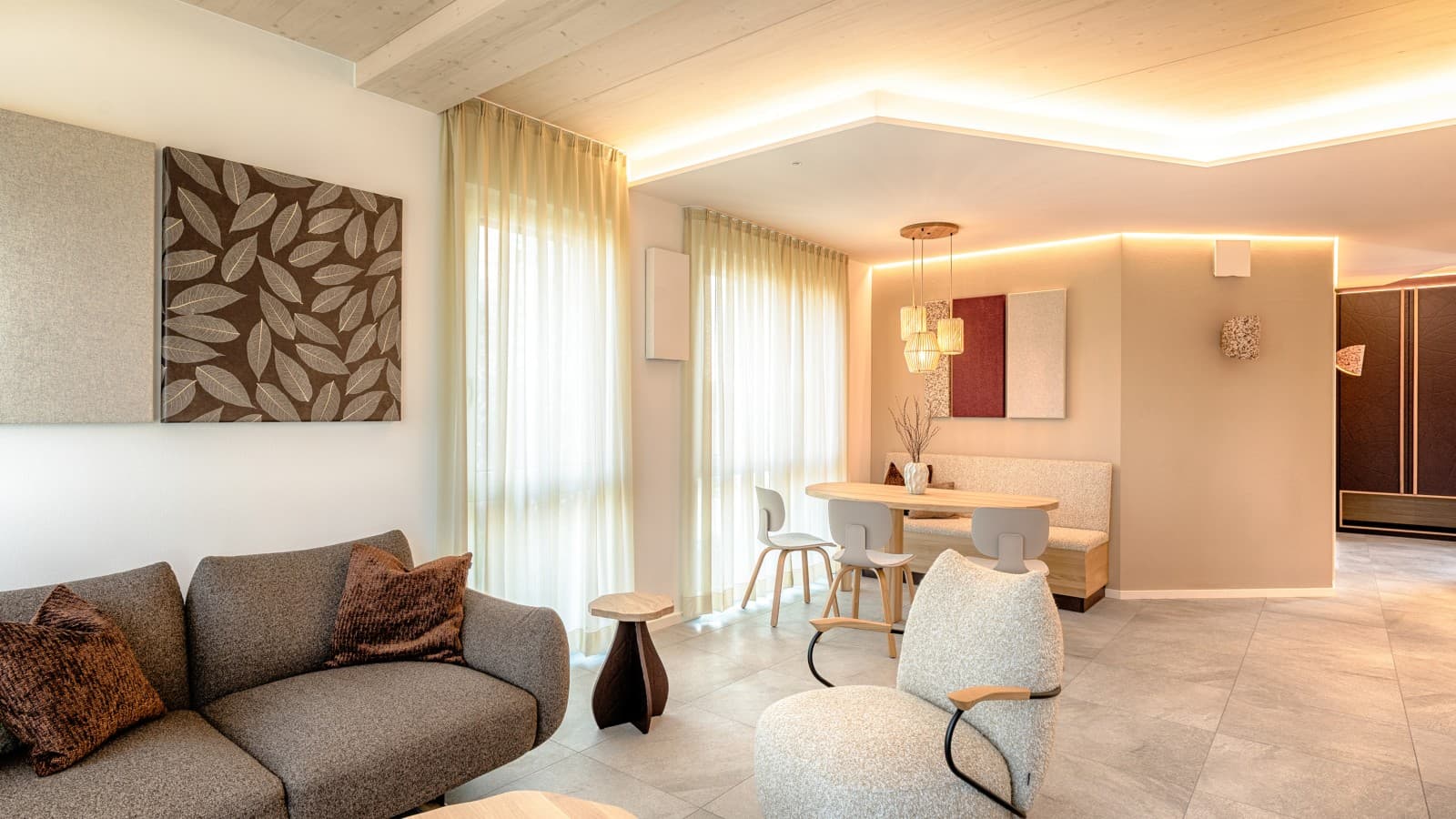 Wohnzimmer in der Inara Suite Wohnzimmer in der Inara Suite