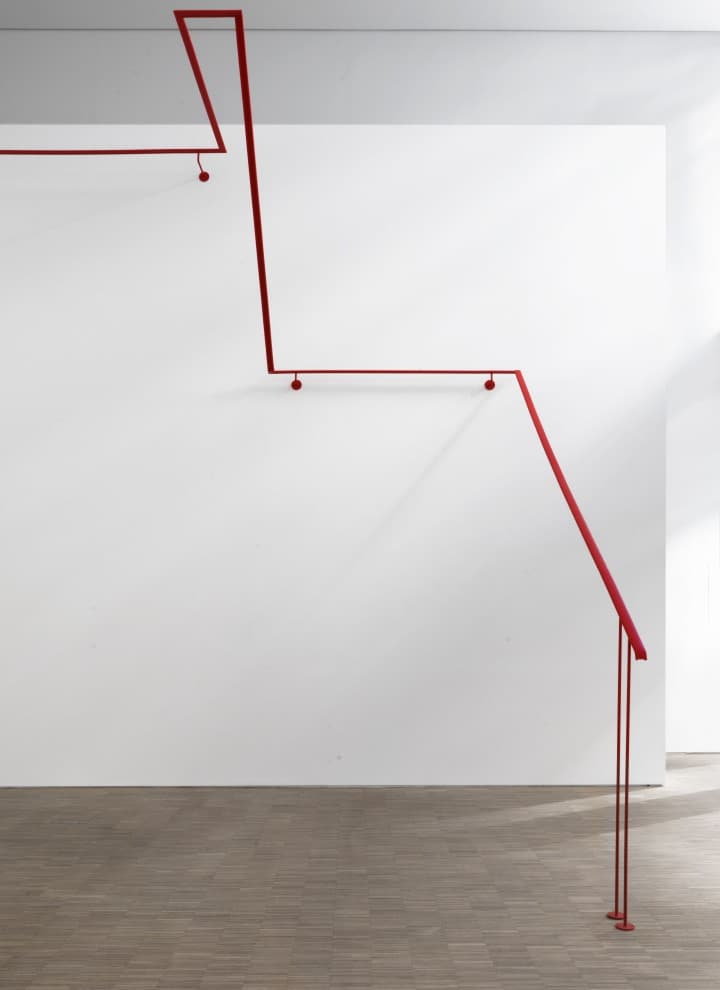 "Treppe" von Candy Lenk in der DG Galerie in München. (© Studio Candy Lenk Berlin in Kooperation mit Anna Borgmann) "Treppe" von Candy Lenk in der DG Galerie in München. (© Studio Candy Lenk Berlin in Kooperation mit Anna Borgmann)
