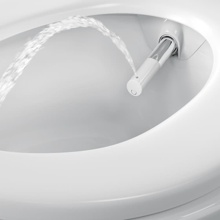 Ein sanfter Duschstrahl reinigt den Intimbereich Ein sanfter Duschstrahl reinigt den Intimbereich