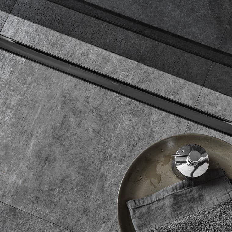 Duschrinne Geberit CleanLine80 in schwarz Duschrinne Geberit CleanLine80 in schwarz