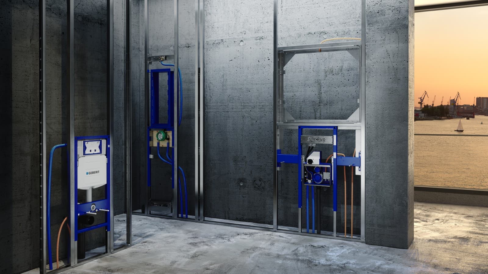 Geberit ONE hinter der Wand Geberit ONE hinter der Wand