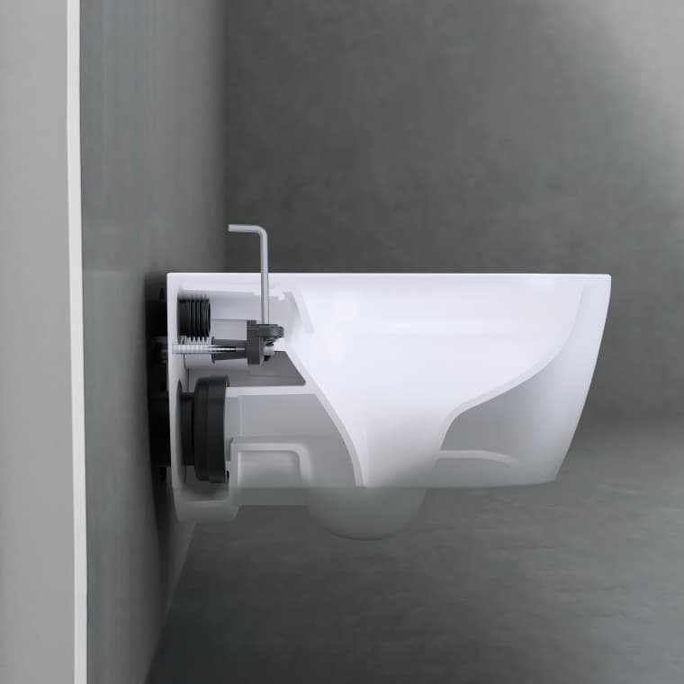 EFF3-Befestigungstechnik für wandhängende Geberit WCs EFF3-Befestigungstechnik für wandhängende Geberit WCs