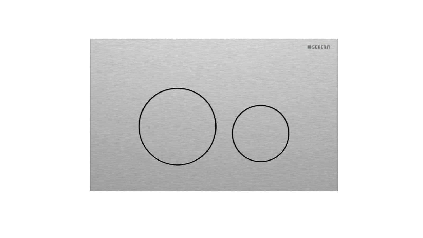 Geberit Sigma40 rund aus Edelstahl