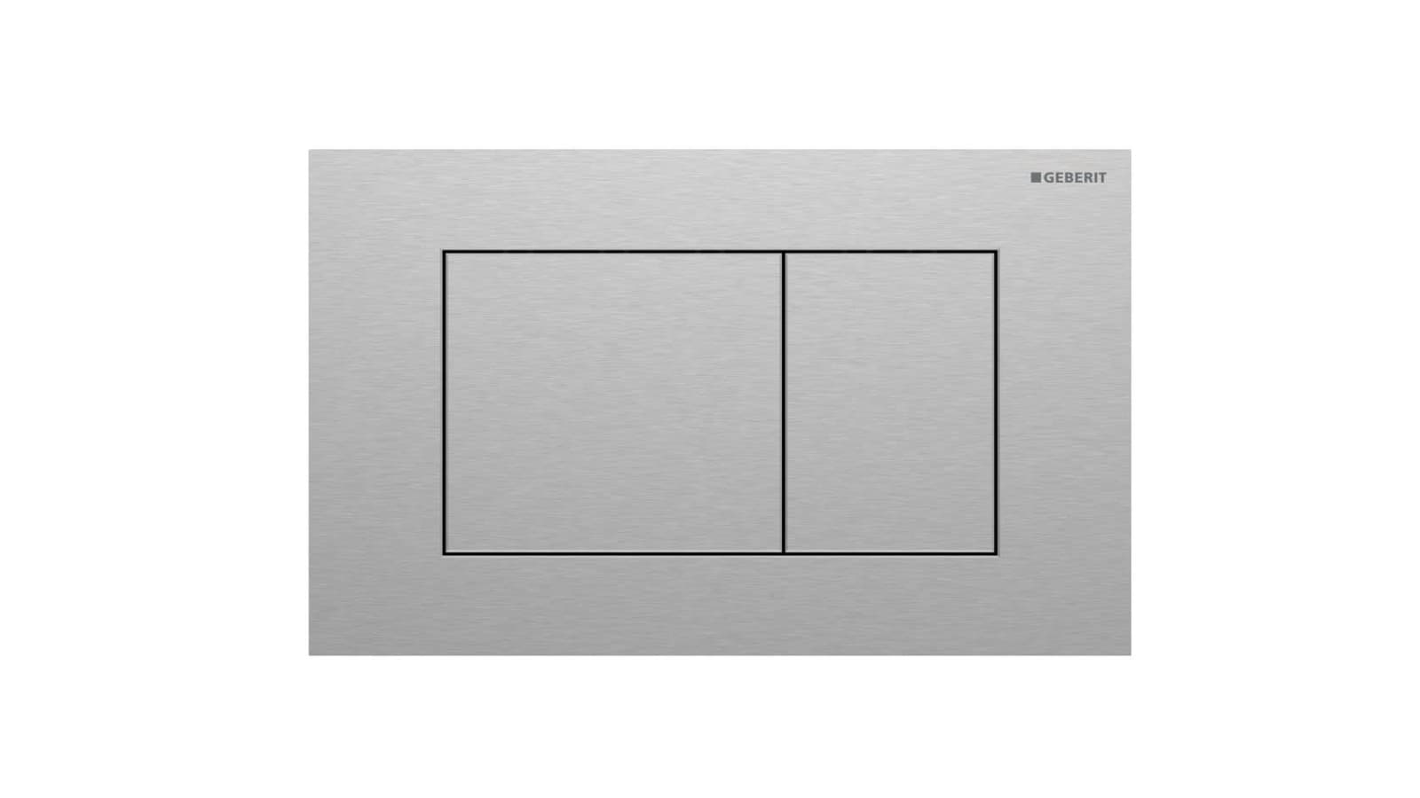 Geberit Sigma40 eckig aus Edelstahl