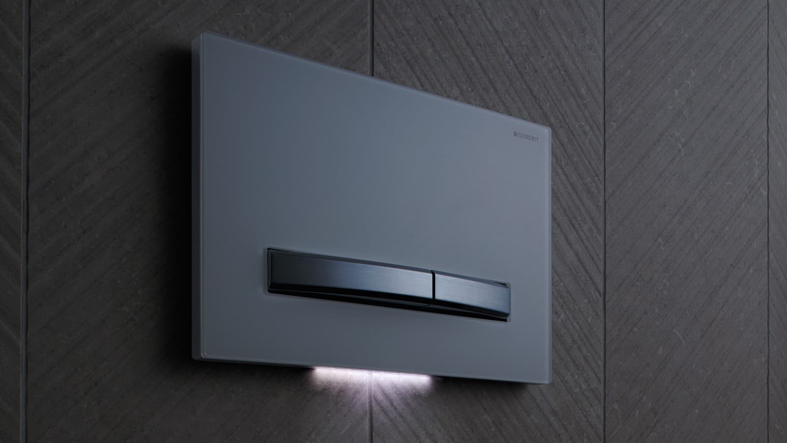 Geberit Betätigungsplatte Sigma50 mit Orientierungslicht Geberit Betätigungsplatte Sigma50 mit Orientierungslicht