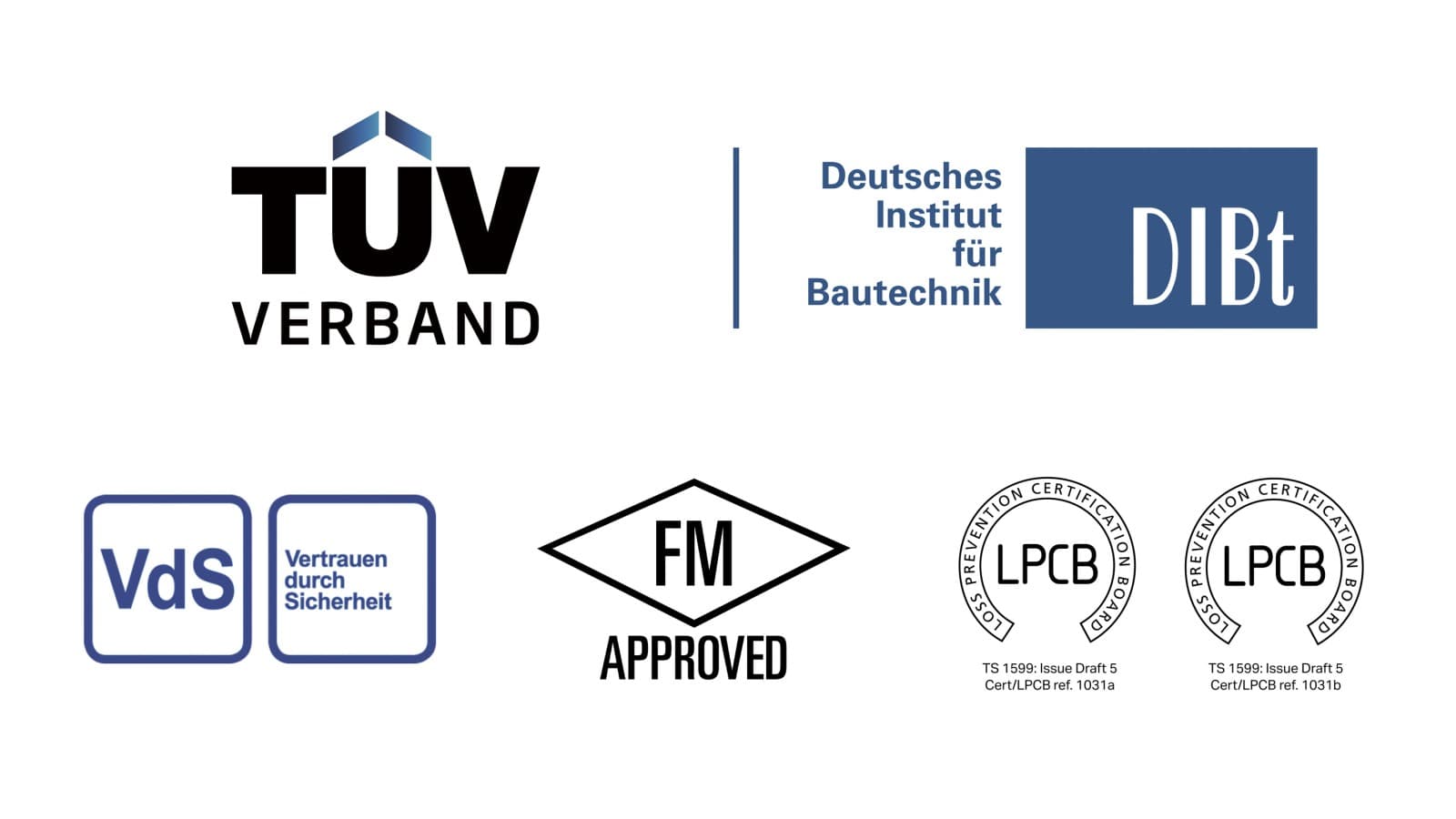Verschiedene Zulassungen im Industrieberreich Verschiedene Zulassungen im Industrieberreich