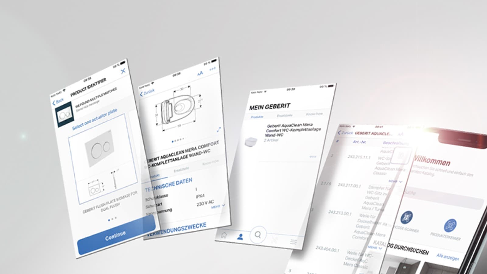 Smartphone-App Geberit Pro Smartphone-App Geberit Pro